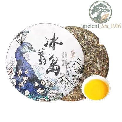 357g Raw Pu'er Tea Cake Yunnan Lincang Ancient Tree Honey Aroma