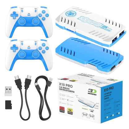 Retro X10 PRO 128GB Game Stick 4K HD TV Console 40+ Simulators Dual Controllers