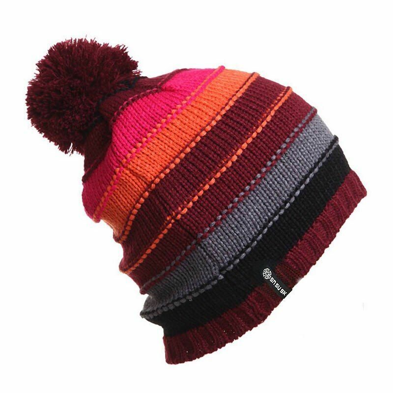 Winter Skating Lot Cap Knitted Ski Hat Beanie Women Hip Hop 56-60CM Elastic 1 PC