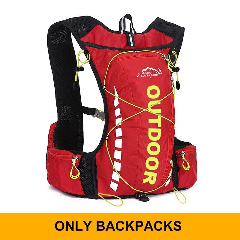 Cycling Backpack Men Women Nylon Bag Hiking Camping 250ml 1.5L Water Bag