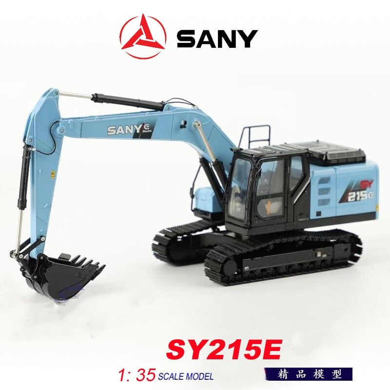 1:35 SANY SY215E Electric Excavator Construction Machine Equipment Diecast Model