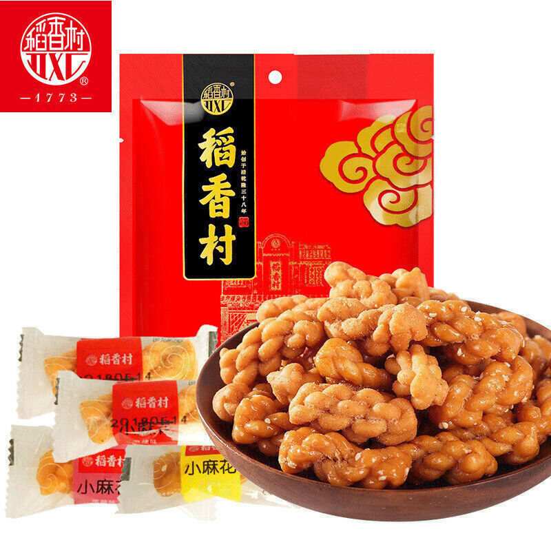 稻香村小麻花500g 糕点多种口味休闲零食 Daxiangcun Small Twist Multiple Flavors