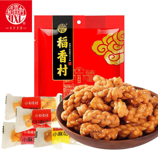 稻香村小麻花500g 糕点多种口味休闲零食 Daxiangcun Small Twist Multiple Flavors