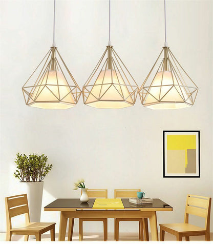 Nordic Pendant Lights Three-head Restaurant Pendant Dining Room Lamp Shop Front