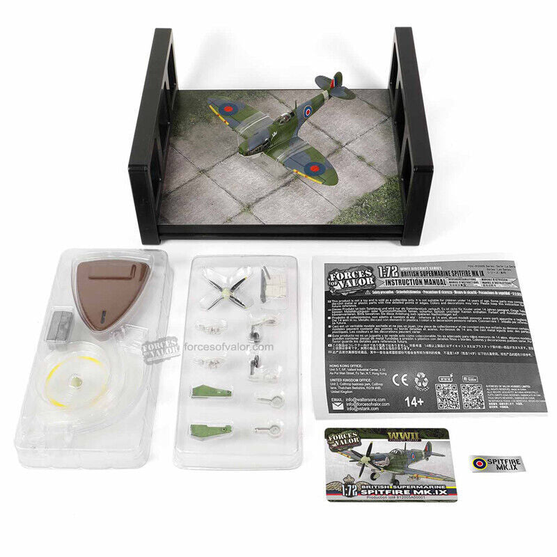 1:72 FOV Brtish Supermarine Spitfire MK.IX Fighter Diecast Military Plane Model