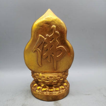 China Antique Bronze Gilded Gold Earth Tibetan King Bodhisattva Collection