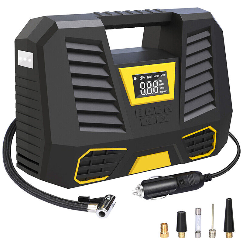 New Electric Car Tire Inflator Pump 150PSI Portable Car Air Compressor 12V Best!