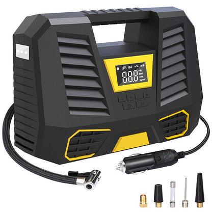 New Electric Car Tire Inflator Pump 150PSI Portable Car Air Compressor 12V Best!