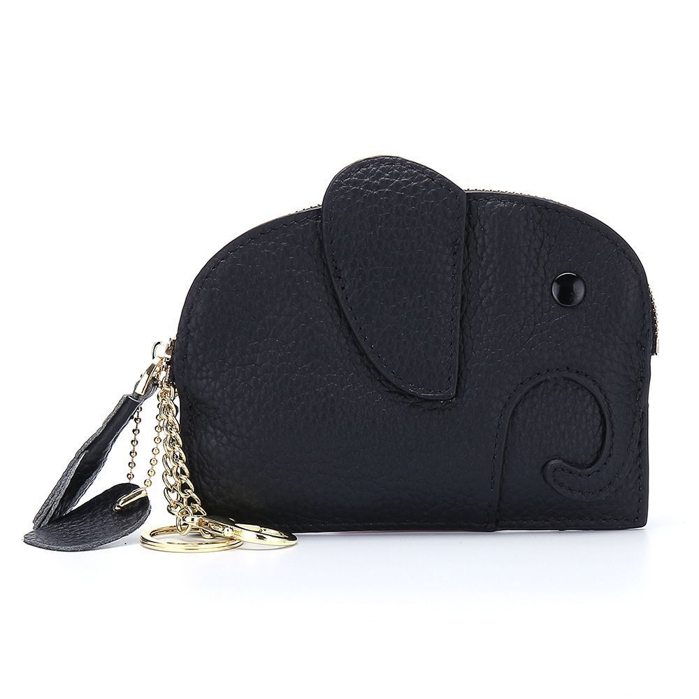 Wallets Genuine Leather Zipper Purses Small Cowhide Money Bag Coin Card Holders