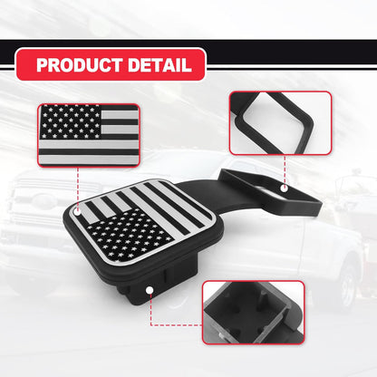2" Trailer Tow Hitch Receiver Cover Plug Dust Cap Universal Fit Traction Cover