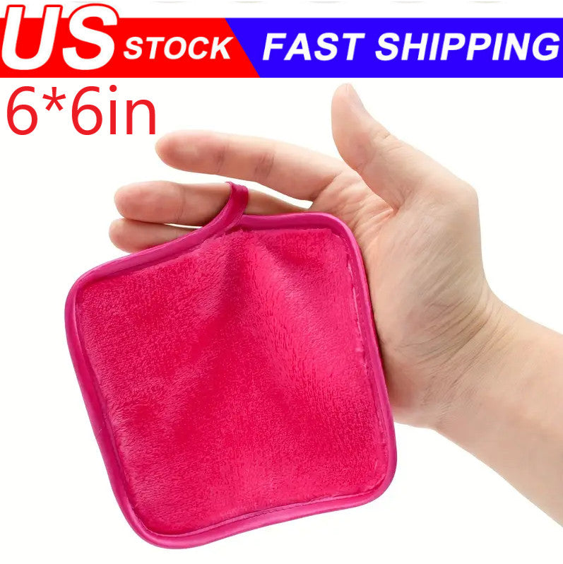 Makeup Remover Cloth,Ultra Soft and Reusable Microfiber (6 in x 6 in)