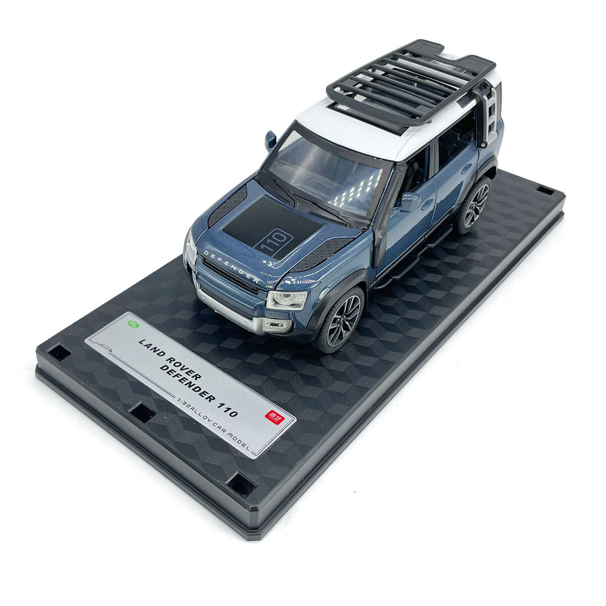 1/32 Land Rover Defender 110 Model Car Diecast Toy Cars Boys Toys Kids Gift Blue