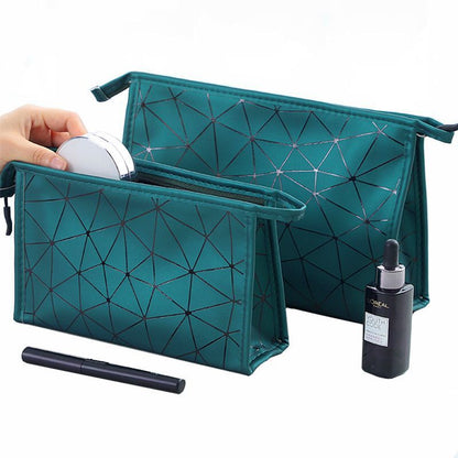 Waterproof Cosmetic Bag Synthetic Leather Toiletry Make Up Organizer Travel S/L