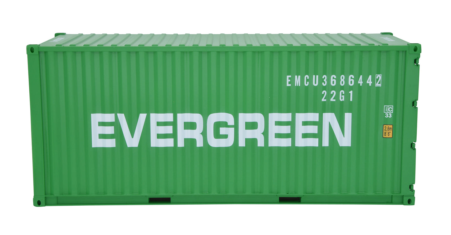 1:20 EVERGREEN Shipping Container Model ABS Resin & Wood