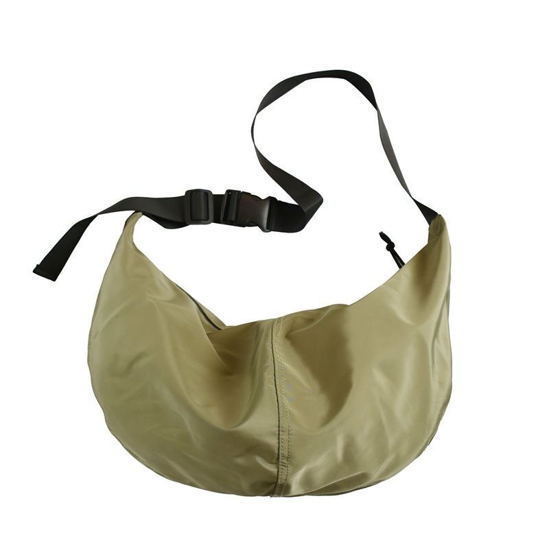 Large Multicolor Dumpling Bag Retro Nylon Waterproof Shoulder Student Traveling