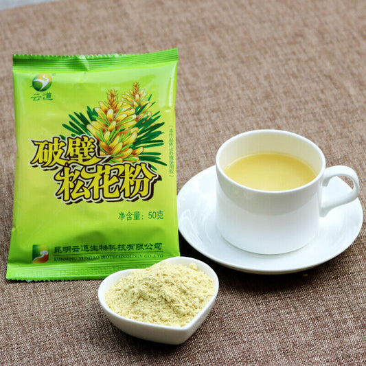 Yunnan Wild Harvested Shell-broken Pine Pollen Powder 99% Cracked Cell Wall 500g