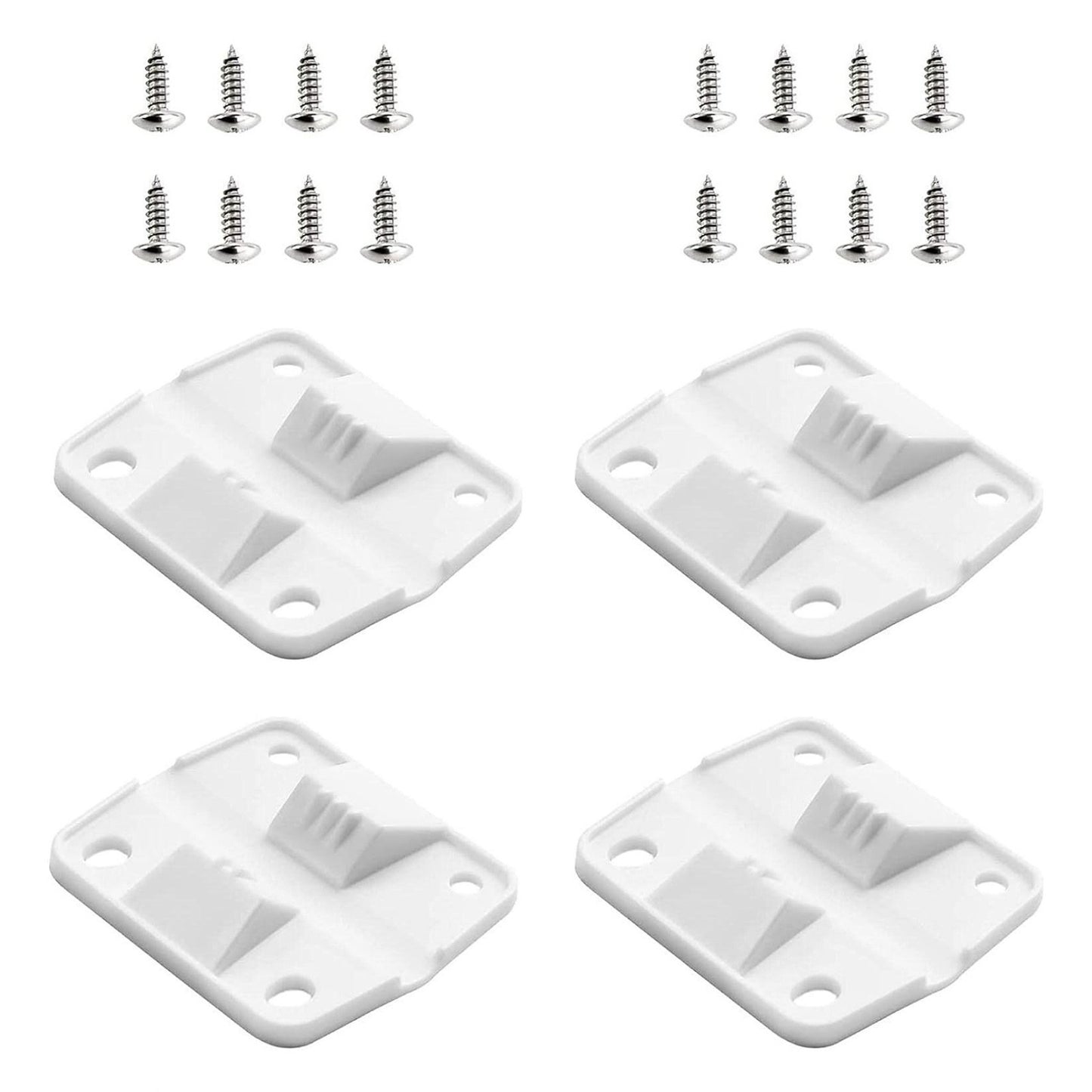 4PC Durable White Cooler Hinges & Screws Replacement Kit For Coleman 40+ Models