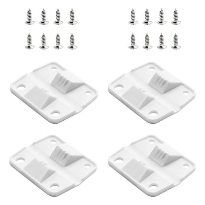 4PC Durable White Cooler Hinges & Screws Replacement Kit For Coleman 40+ Models