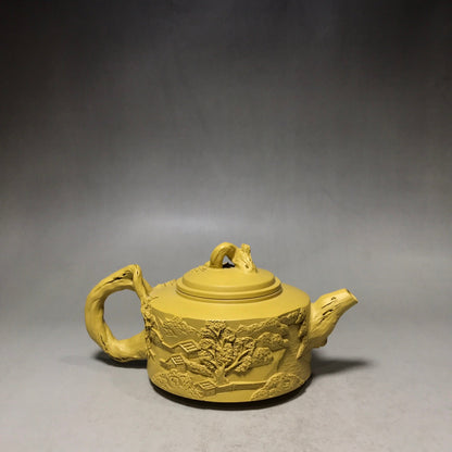 Tea Pot 220ml Chinese Yixing Zisha Clay Handmade Exquisite Teapot Landscape Set