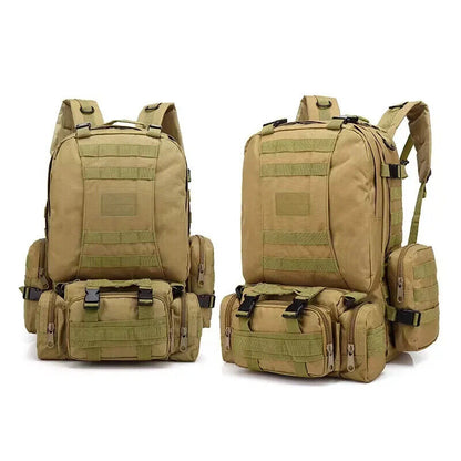50L Tactical Backpack Backpacks 4 in 1 Molle Sport Bags Outdoor Hiking Camping
