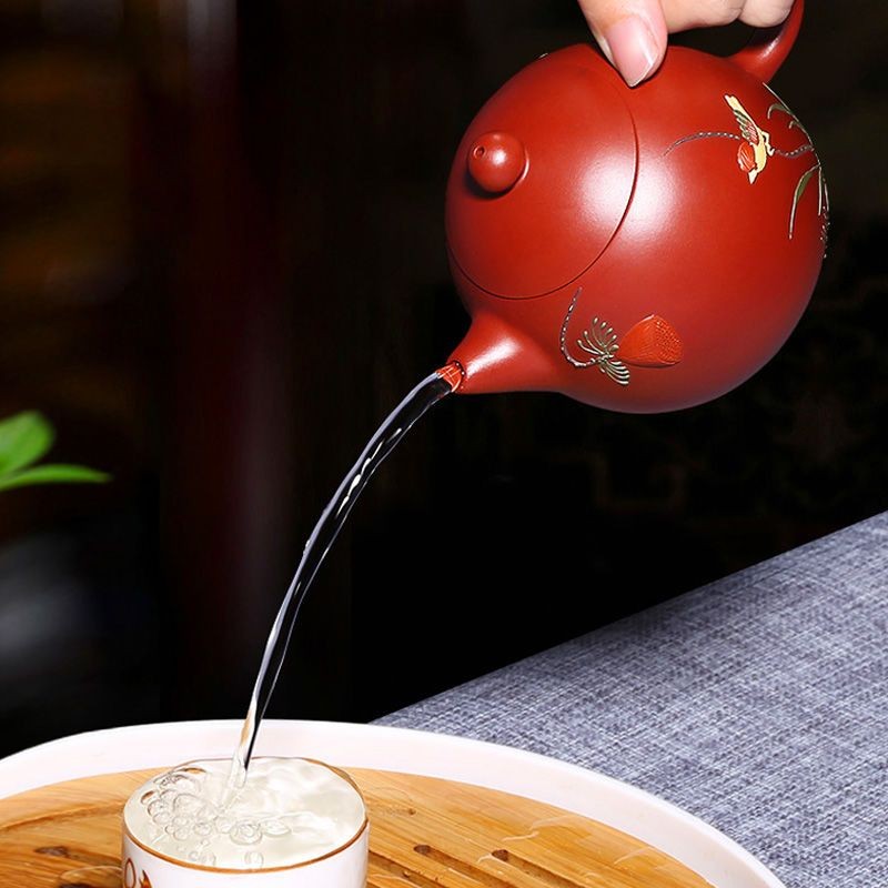 Yixing Dahongpao Teapot Handmade Yongchun Dragon Egg Tea Pot 200ml Kung Fu