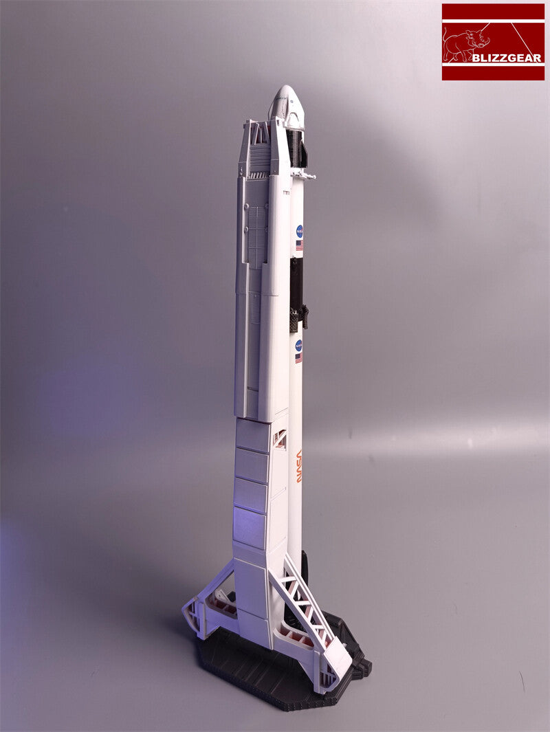 1/200 SpaceX Falcon 9 Dragon Rocket Falconheavy Launcher Tower Model Toy Gifts