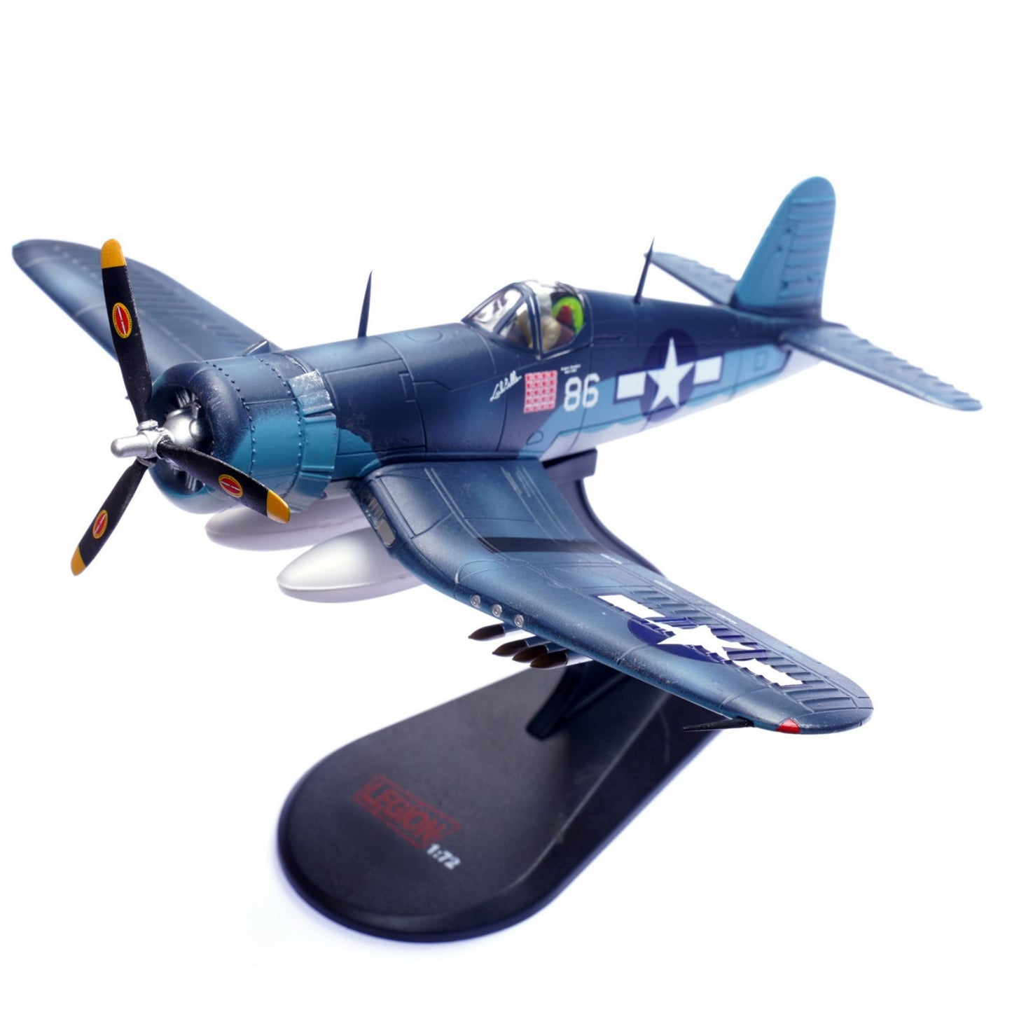 1/72 Scale WWII USMC F4U Corsair Fighter VMF-214 White 86 Model Plane Gift