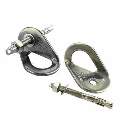 4pcs Anchor Bolt Hanger Nut Rock Climbing Tool 35KN Stainless Steel Outdoor Gear