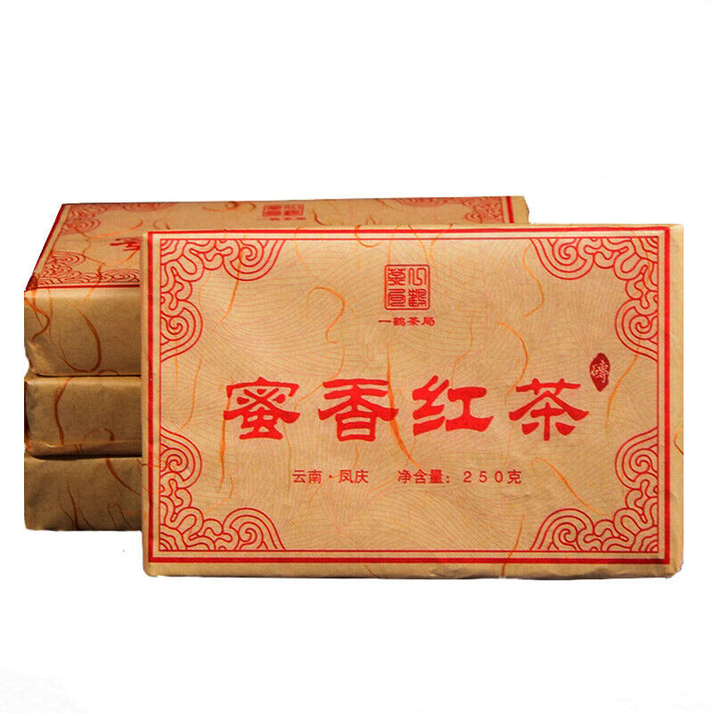 Fengqing Honey Golden Buds Dianhong Dian Hong Yunnan Gold Black Tea Brick 250g