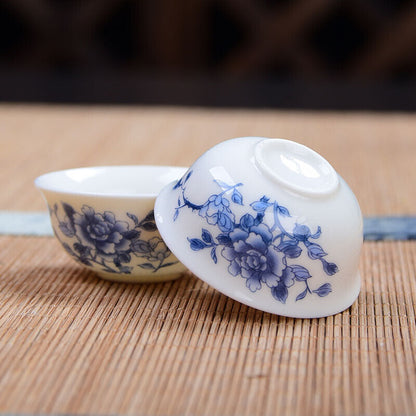 Chinese KungFu Tea Set Drinkware Ceramic Tea Pot Cup Tureen Gift Packing Pottery