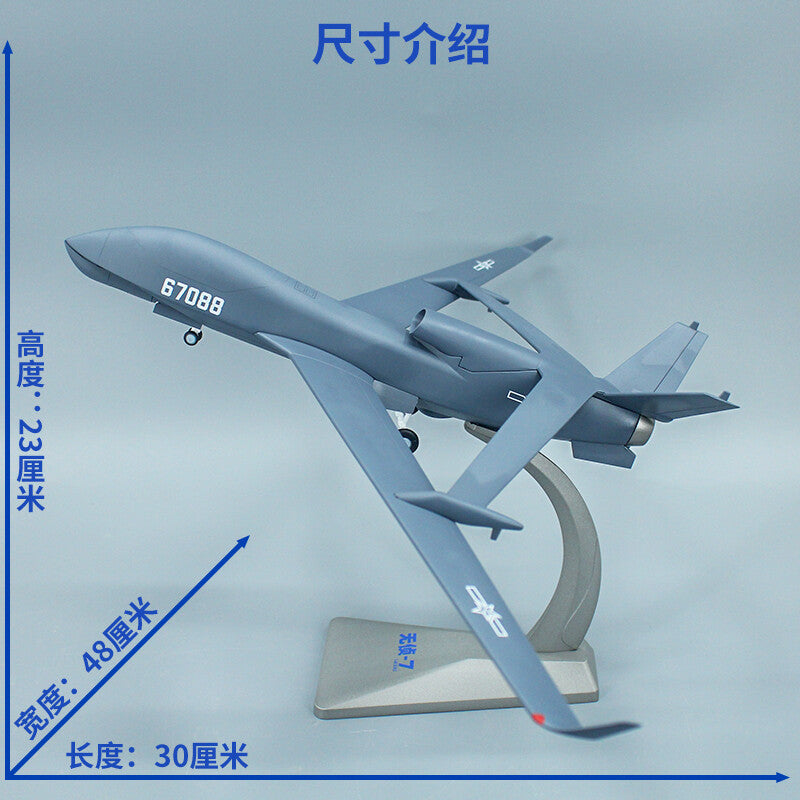 1:48 30CM AF1 CHINA WZ-7 Unmanned Reconnaissance Aircraft Fighter Diecast Model