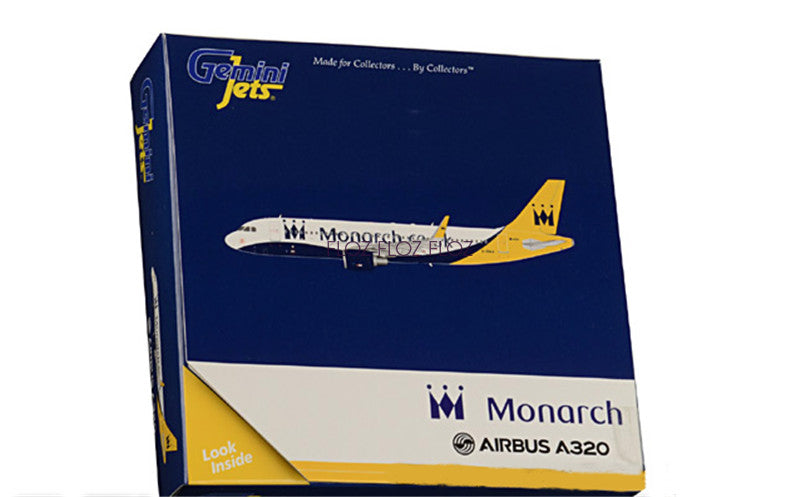 for Geminijets for Monarch Airlines for Airbus A320 G-ZBAA 1:400 Aircraft Model