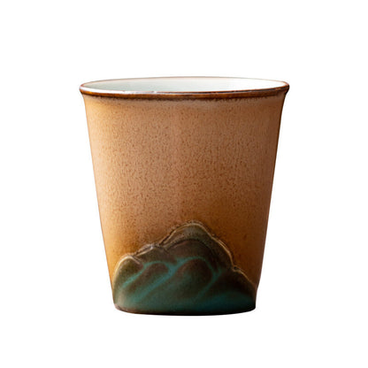 2pcs/lot Porcelain Cup 45ml Ceramic Master Chinese Kungfu Tea Cup Crude Pottery