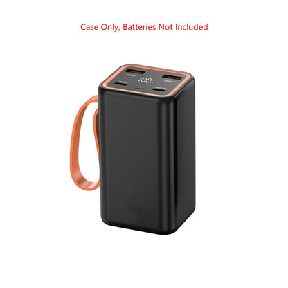 4 Slots 21700 Battery Power Shell Charger Box LCD Display Power Bank DIY Case