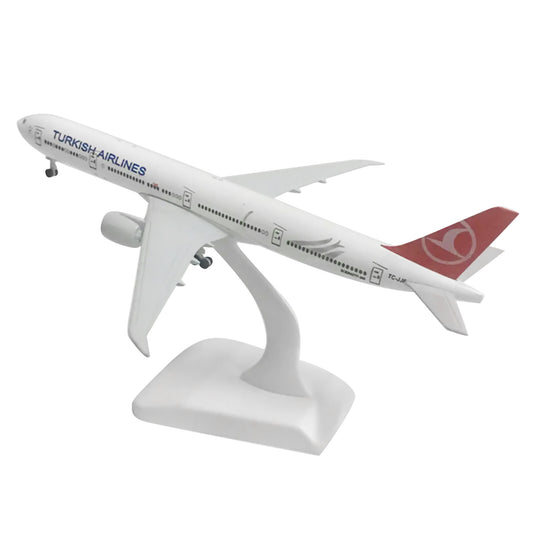 1:400 Turkey B777 Airplane Alloy Model Souvenir Static Display Gift with Stand I
