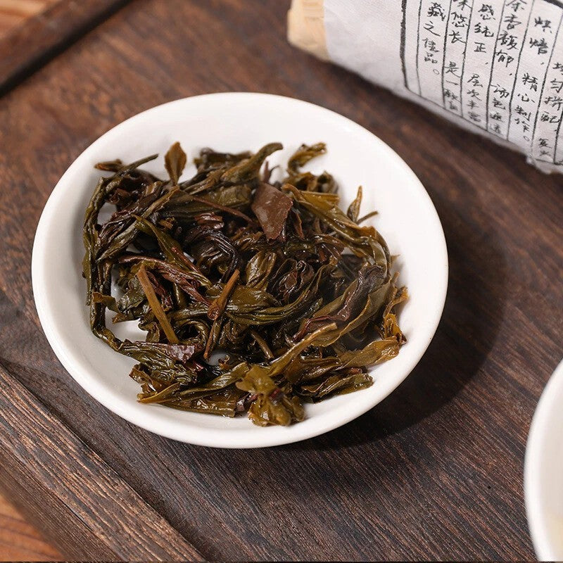 500g Hunan Anhua Black Tea Dark Tea Tribute Tian Jian Loose Bamboo Basket Packed