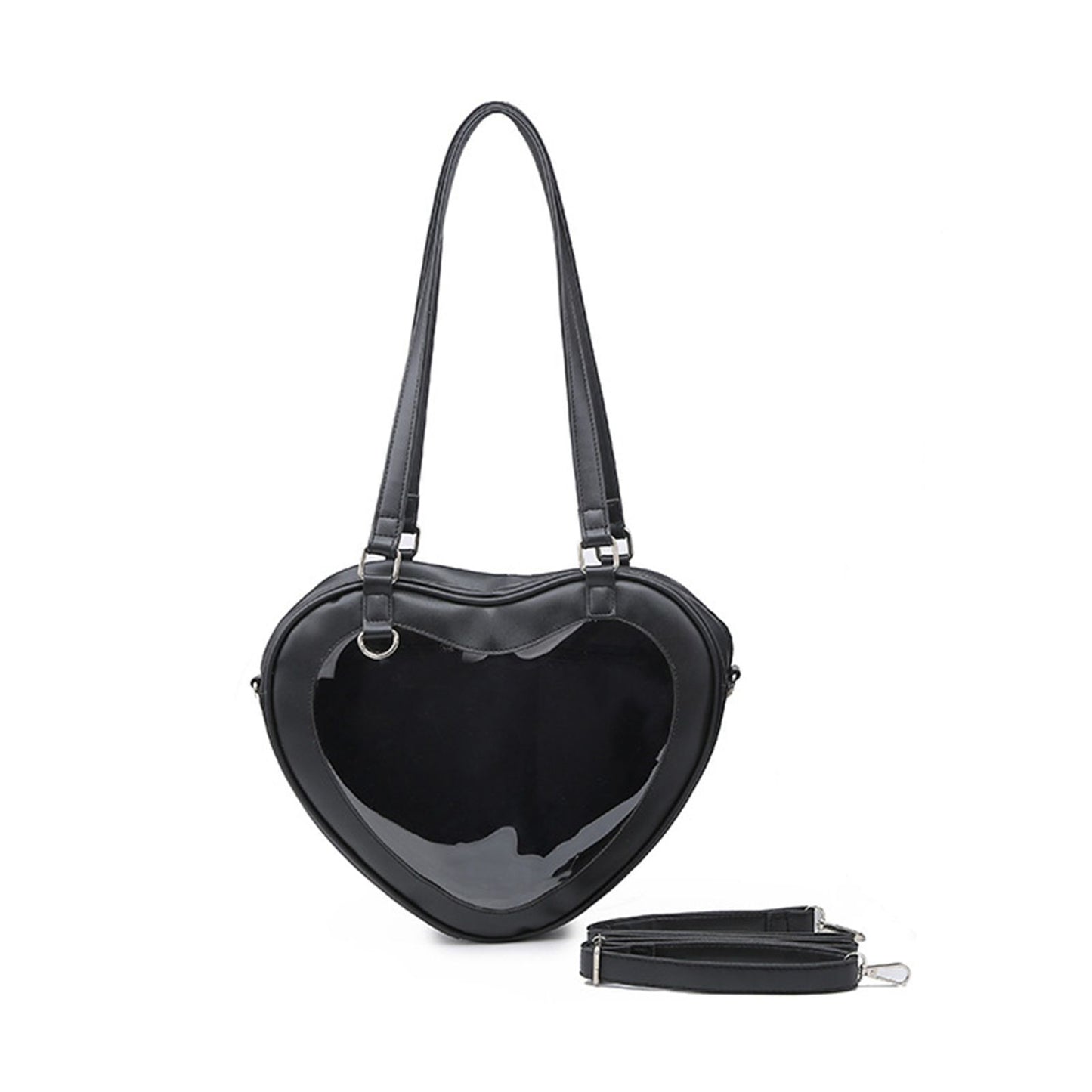 Crossbody Bags Transparent Shoulder Bag PVC Underarm Purse Handbag 27.5*21*7.5CM
