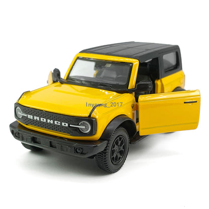 1/36 Ford Bronco Model Car Diecast Toy Cars Boys Toys for Kids Gifts Yellow
