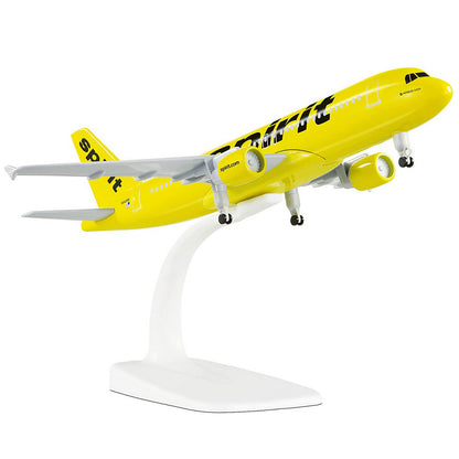 1:300 20cm American Spirit A320 Model Plane Diecast Airplane Model Aircraft