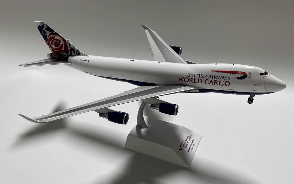 1:200 JC Wings BRITISH AIRWAYS WORLD CARGO BOEING 747-400F Plane Diecast Model