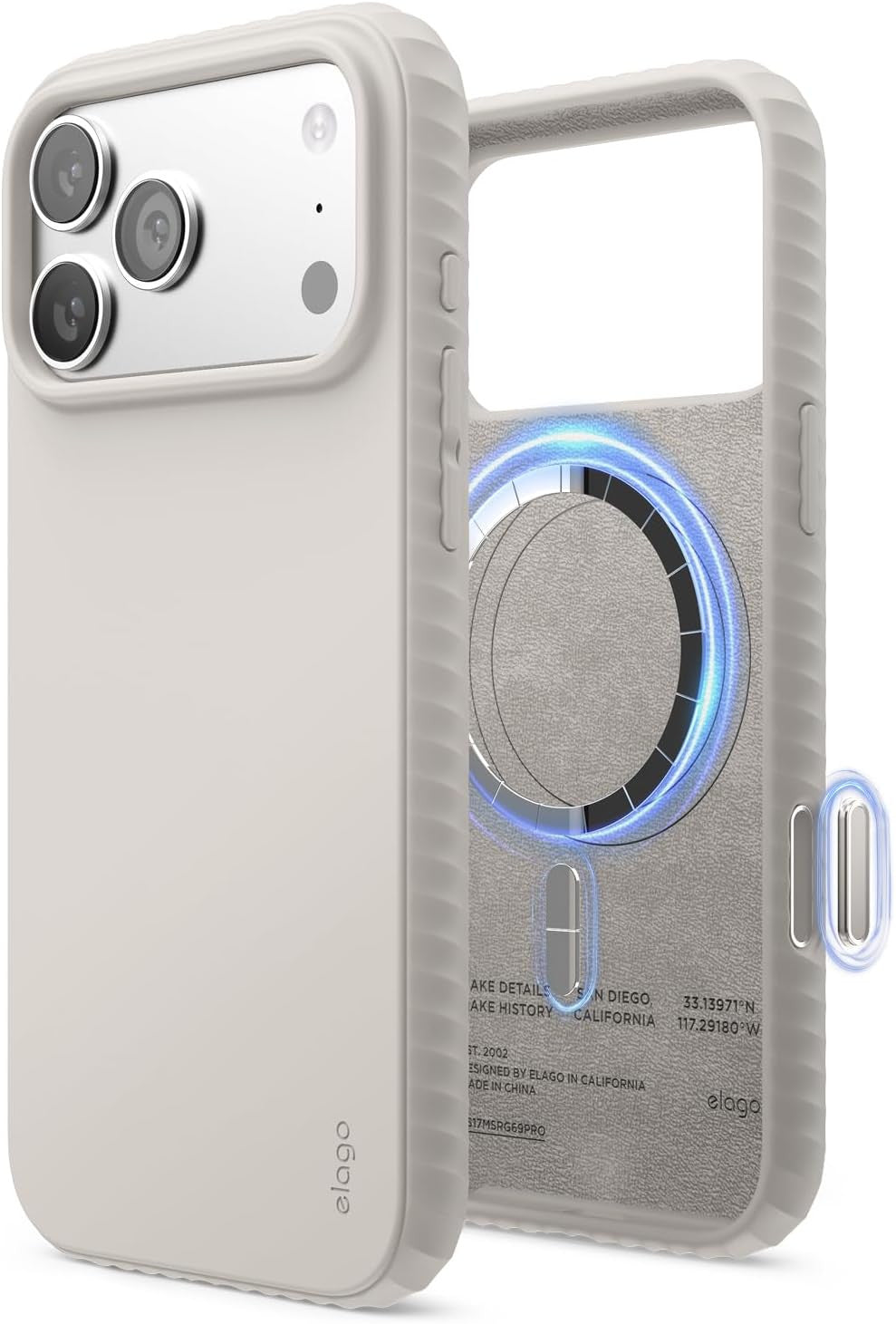 Magnetic Ridge for Iphone 17 Pro Max Case, Premium Magnetic Silicone Case, Compa