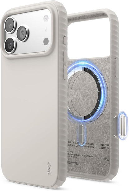Magnetic Ridge for Iphone 17 Pro Max Case, Premium Magnetic Silicone Case, Compa