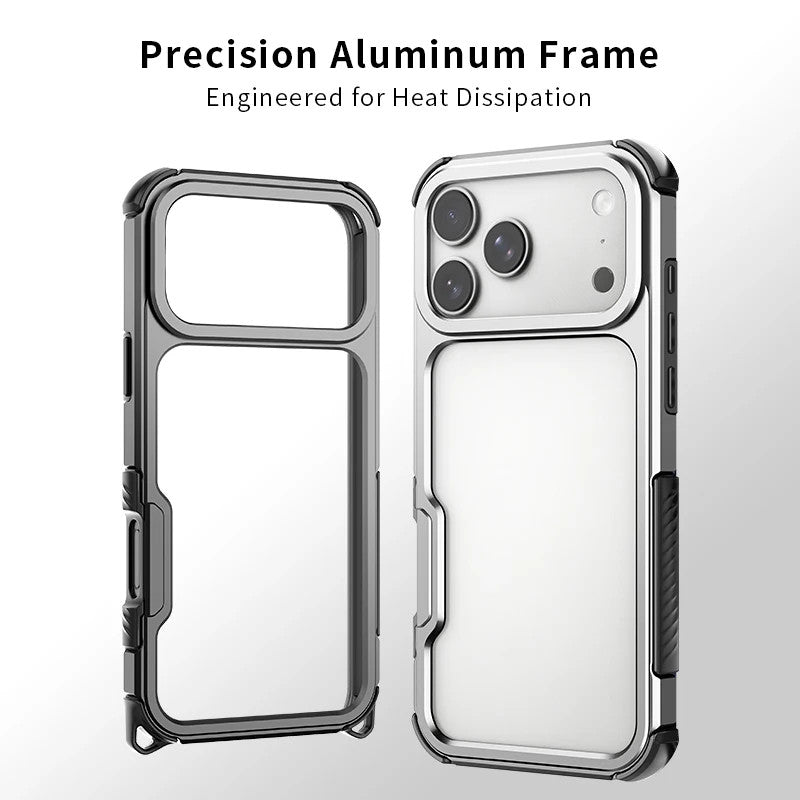 Metal Frame Phone Case for iPhone 17 Pro Max & iPhone 16 - Heat-Dissipating