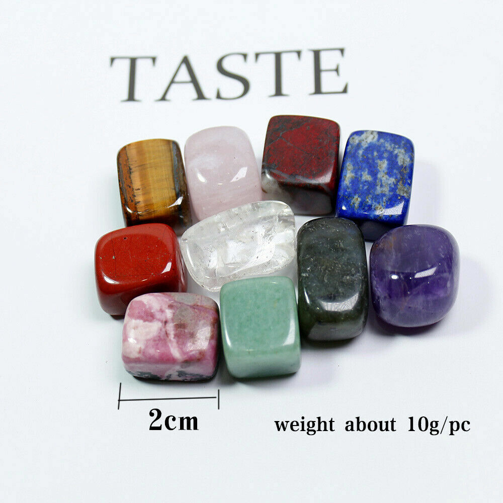 10 Pcs Natural Chakra Tumbled Stone