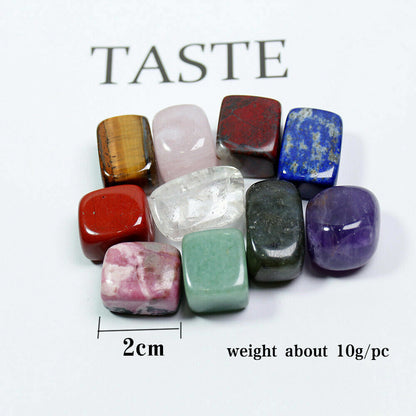 10 Pcs Natural Chakra Tumbled Stone