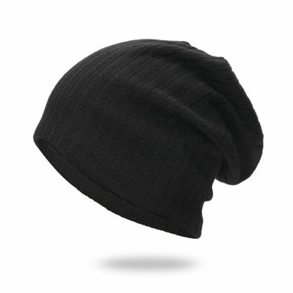 Beanie Cap Thermal Elastic Knitted Cotton Warm Hat Autumn Spring Outdoor Sports