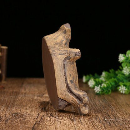 13.5*4.1cm China Yixing Zisha Clay Handmade Gongfu Tea Pet Tree Stool Teapot Pad