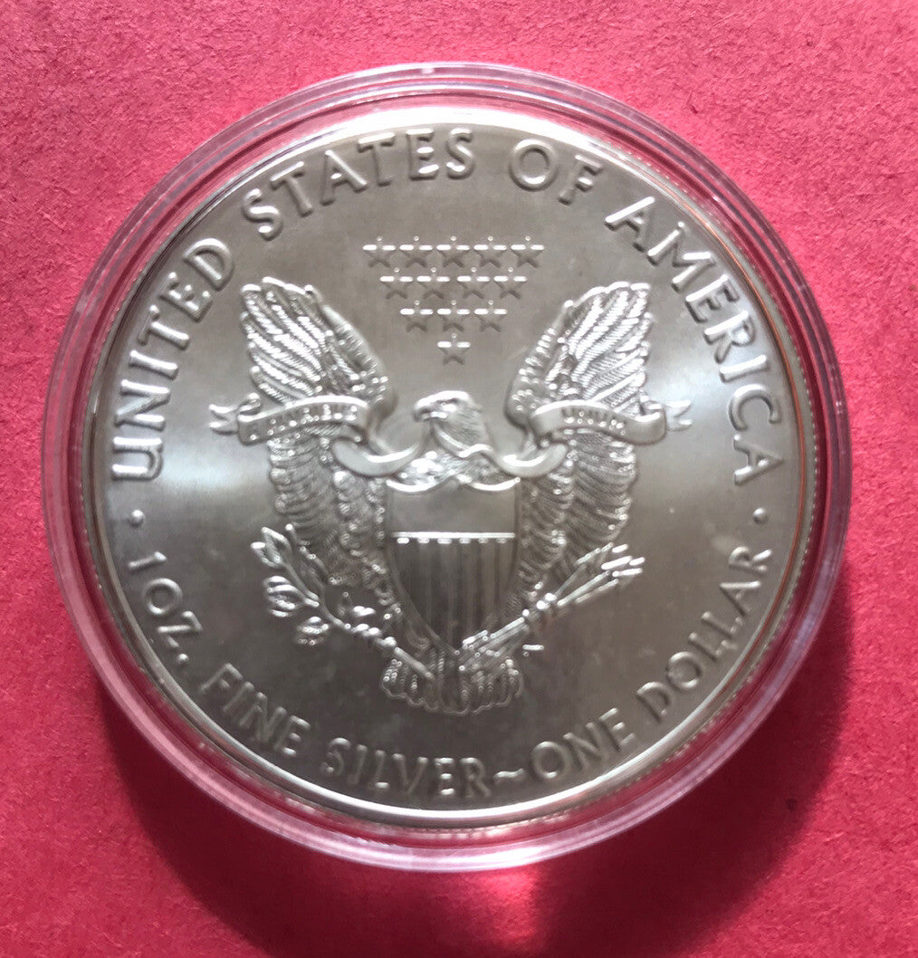 2016 American Silver Eagle ASE Coin 1oz Fine Silver BU GEM Money $1 Dollar美国鹰洋银币