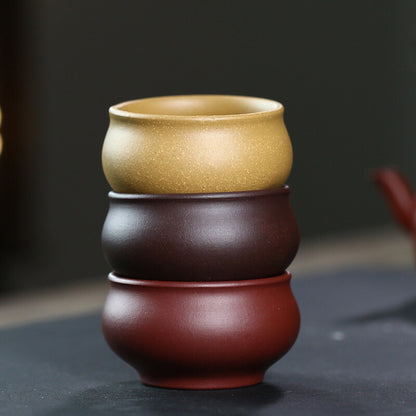 Handmade Tea Cup Yixing Zisha Purple Grit Master Cup Kungfu Tea Cup Chinese Cups