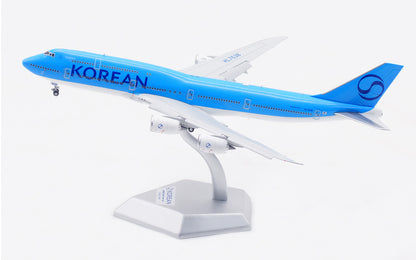 1:400 HX Model KOREAN AIR BOEING 747-8 Flap Down Airplane Diecast Aircraft Model
